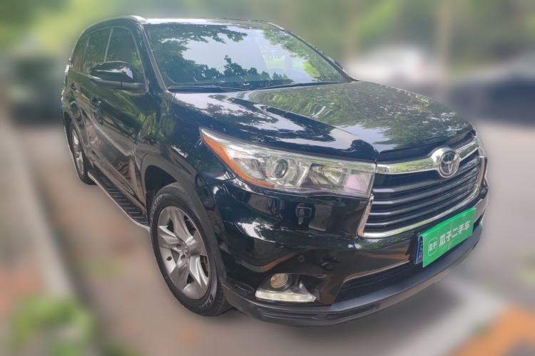 Used Toyota Highlander 2015 2.0T Four-Wheel Drive Ultimate Edition 7-Seater Front Right 45 Deg
