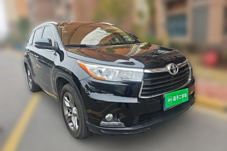 Used Toyota Highlander 2015 2.0T Four-Wheel Drive Luxury Edition 7-Seater Front Right 45 Deg