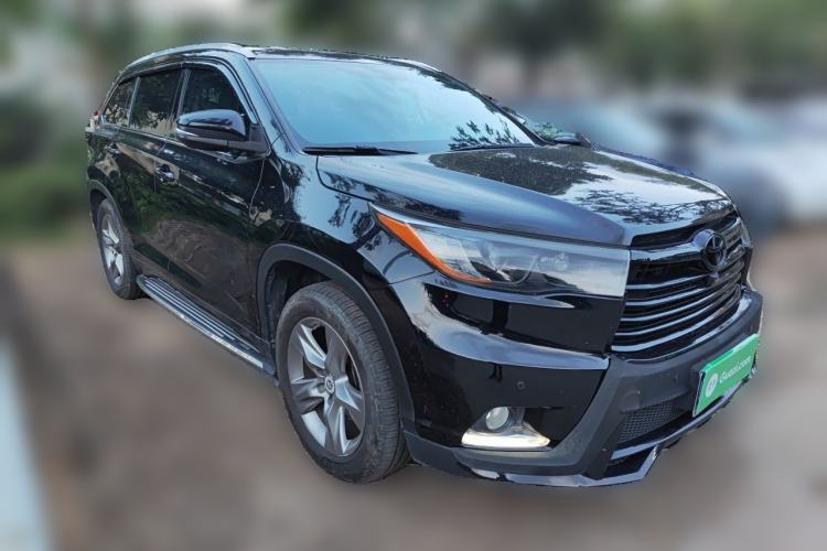 Used Toyota Highlander 2015 2.0T Four-Wheel Drive Luxury Edition 7-Seater Front Right 45 Deg