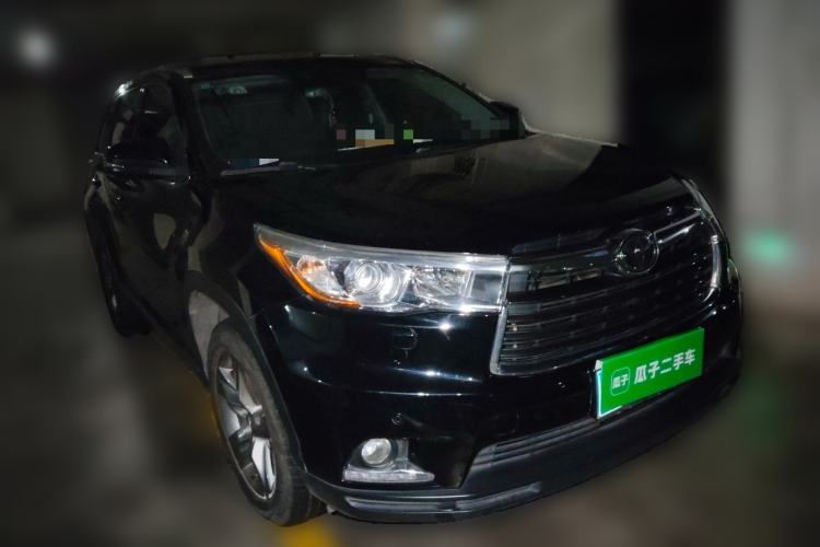 Used Toyota Highlander 2015 2.0T Four-Wheel Drive Ultimate Edition 7-Seater Front Right 45 Deg