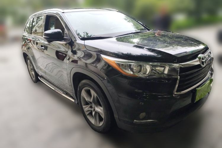 Used Toyota Highlander 2015 2.0T Four-Wheel Drive Luxury Edition 7-Seater Front Right 45 Deg