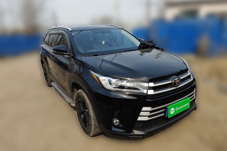 Used Toyota Highlander 2015 2.0T Four-Wheel Drive Elite Edition 7-Seater Front Right 45 Deg