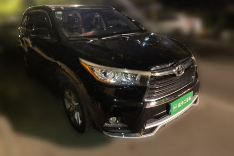Used Toyota Highlander 2015 2.0T Four-Wheel Drive Luxury Edition 7-Seater Front Right 45 Deg