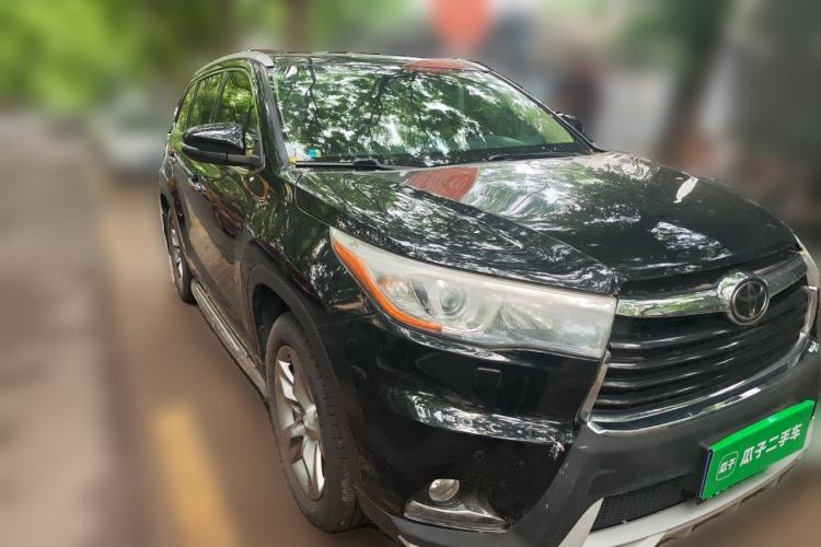 Used Toyota Highlander 2015 2.0T Four-Wheel Drive Ultimate Edition 7-Seater Front Right 45 Deg