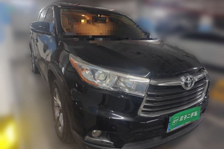 Used Toyota Highlander 2015 2.0T Four-Wheel Drive Luxury Edition 7-Seater Front Right 45 Deg