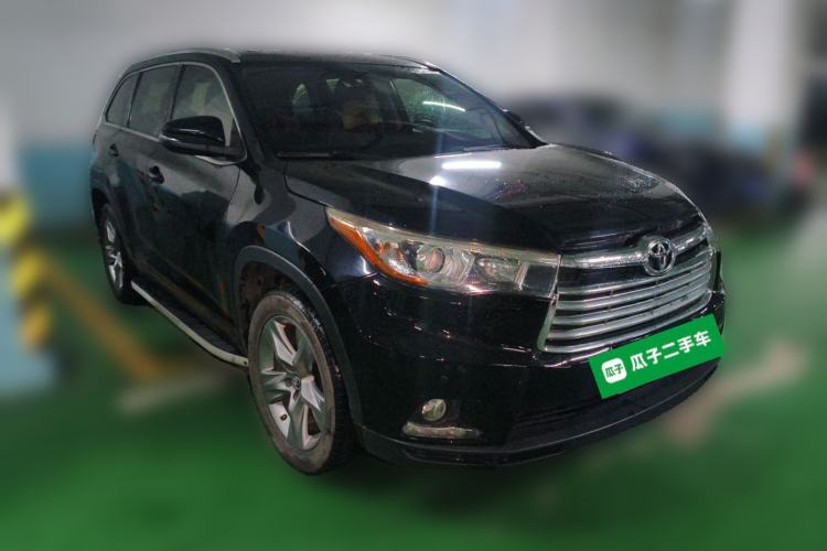 Used Toyota Highlander 2015 2.0T Four-Wheel Drive Luxury Edition 7-Seater Front Right 45 Deg