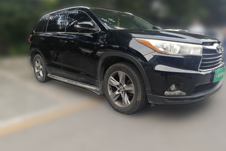 Used Toyota Highlander 2015 2.0T Four-Wheel Drive Luxury Edition 7-Seater Front Right 45 Deg