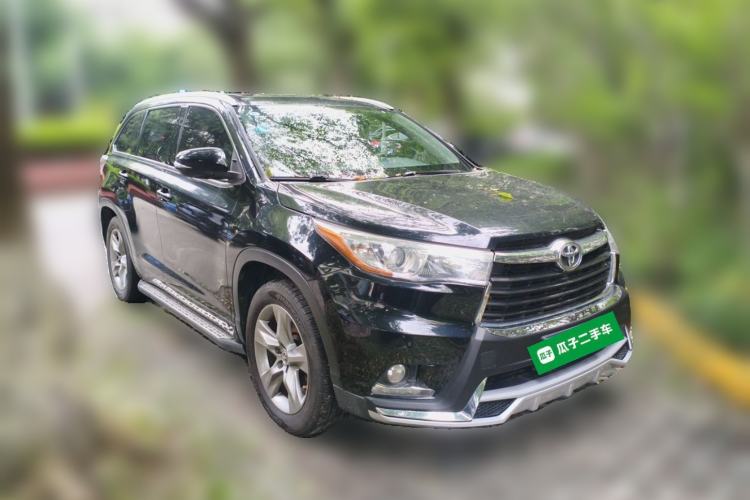 Used Toyota Highlander 2015 2.0T Four-Wheel Drive Luxury Edition 7-Seater Front Right 45 Deg