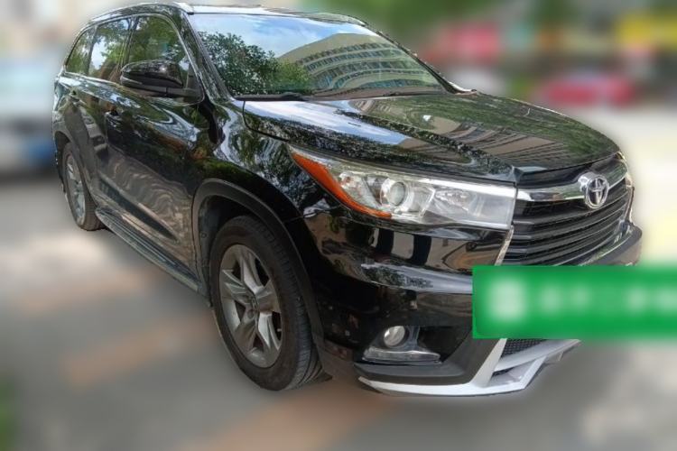 Used Toyota Highlander 2015 2.0T Four-Wheel Drive Luxury Edition 7-Seater Front Right 45 Deg