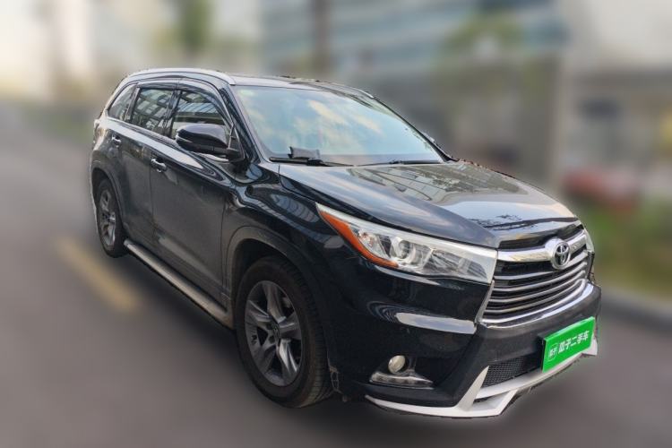 Used Toyota Highlander 2015 2.0T Four-Wheel Drive Luxury Edition 7-Seater Front Right 45 Deg