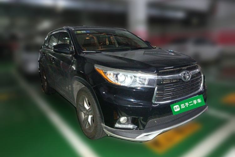 Used Toyota Highlander 2015 2.0T Four-Wheel Drive Luxury Edition 7-Seater Front Right 45 Deg