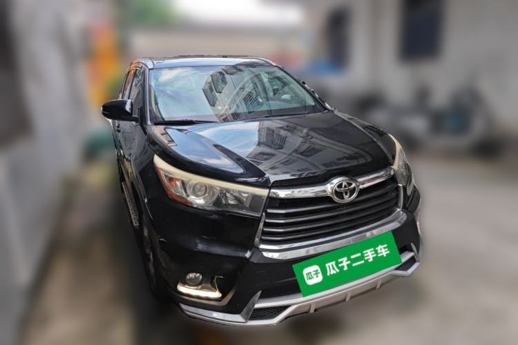 Used Toyota Highlander 2015 2.0T Four-Wheel Drive Luxury Edition 7-Seater Front Right 45 Deg
