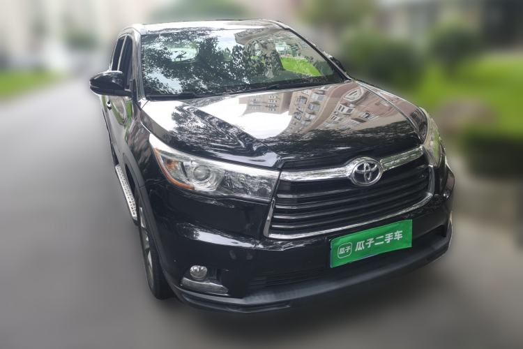 Used Toyota Highlander 2015 2.0T Four-Wheel Drive Luxury Edition 7-Seater Front Right 45 Deg