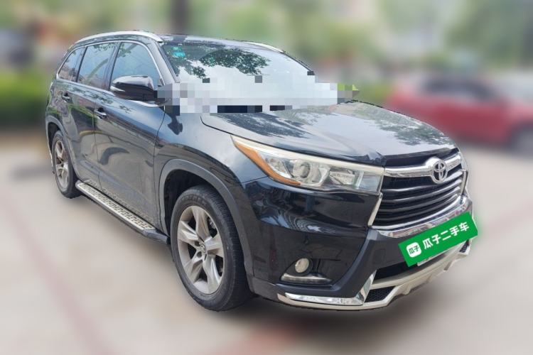 Used Toyota Highlander 2015 2.0T Four-Wheel Drive Luxury Edition 7-Seater Front Right 45 Deg