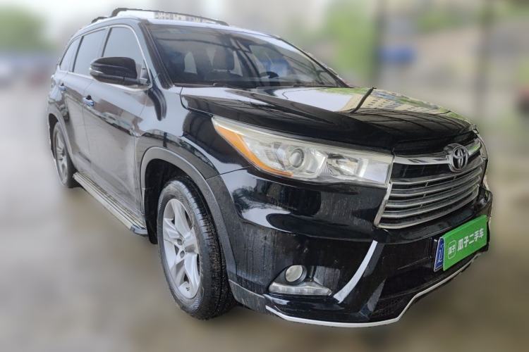 Used Toyota Highlander 2015 2.0T Four-Wheel Drive Luxury Edition 7-Seater Front Right 45 Deg