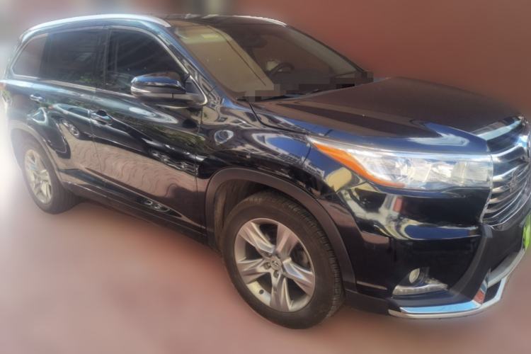 Used Toyota Highlander 2015 2.0T Four-Wheel Drive Luxury Edition 7-Seater Front Right 45 Deg