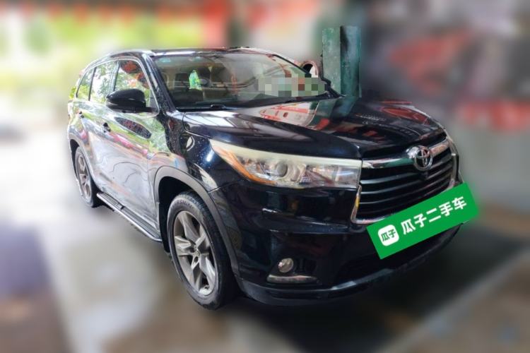 Used Toyota Highlander 2015 2.0T Four-Wheel Drive Luxury Edition 7-Seater Front Right 45 Deg
