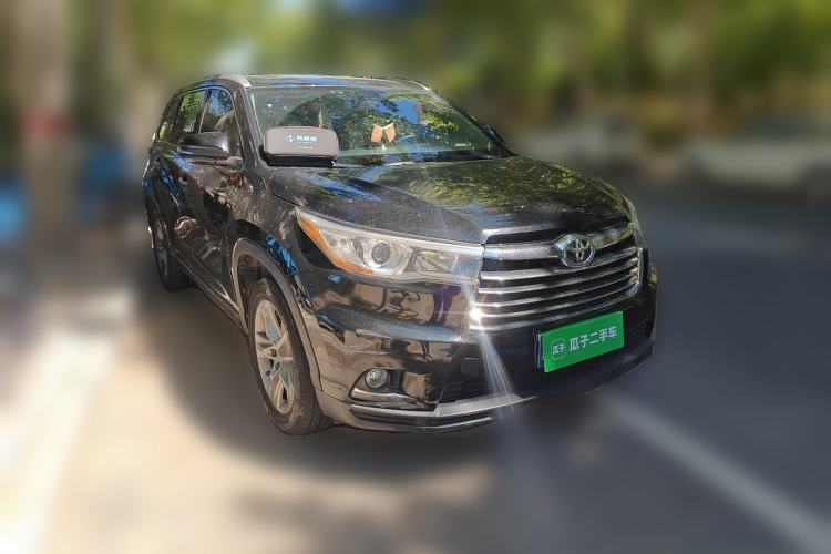 Used Toyota Highlander 2015 2.0T Four-Wheel Drive Luxury Edition 7-Seater Front Right 45 Deg