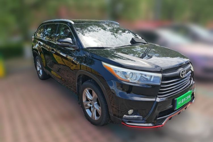 Used Toyota Highlander 2015 2.0T Four-Wheel Drive Luxury Edition 7-Seater Front Right 45 Deg