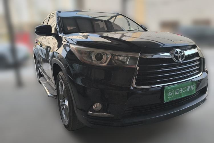 Used Toyota Highlander 2015 2.0T Four-Wheel Drive Luxury Edition 7-Seater Front Right 45 Deg
