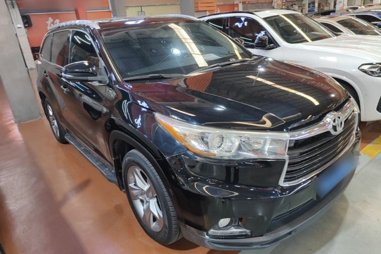 Used Toyota Highlander 2015 2.0T Four-Wheel Drive Luxury Edition 7-Seater Front Right 45 Deg