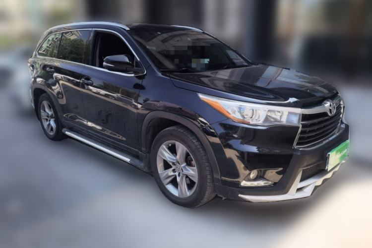 Used Toyota Highlander 2015 2.0T Four-Wheel Drive Luxury Edition 7-Seater Front Right 45 Deg