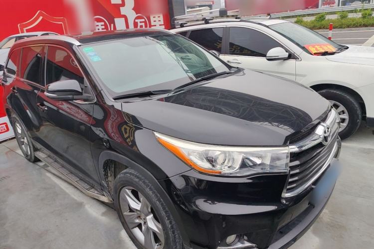 Used Toyota Highlander 2015 2.0T Four-Wheel Drive Luxury Edition 7-Seater Front Right 45 Deg