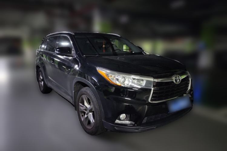 Used Toyota Highlander 2015 2.0T Four-Wheel Drive Luxury Edition 7-Seater Front Right 45 Deg