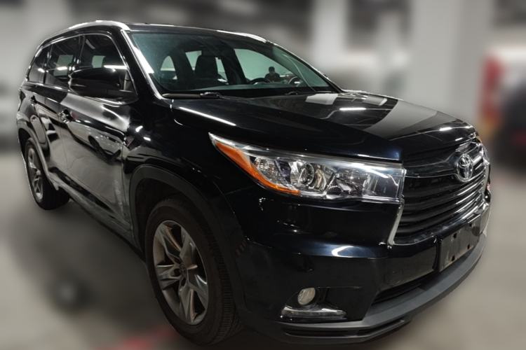 Used Toyota Highlander 2015 2.0T Four-Wheel Drive Luxury Edition 7-Seater Front Right 45 Deg