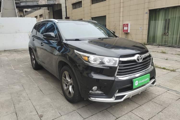 Used Toyota Highlander 2015 2.0T Four-Wheel Drive Luxury Edition 7-Seater Front Right 45 Deg