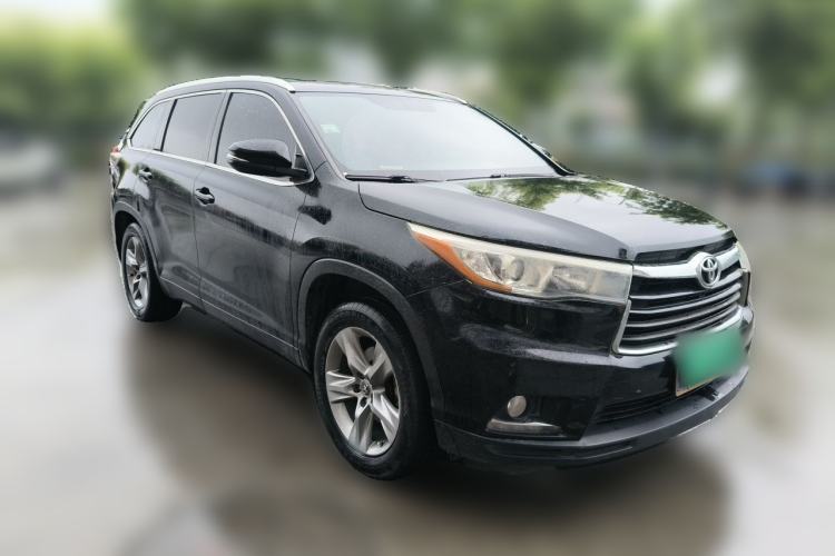 Used Toyota Highlander 2015 2.0T Four-Wheel Drive Luxury Edition 7-Seater Front Right 45 Deg