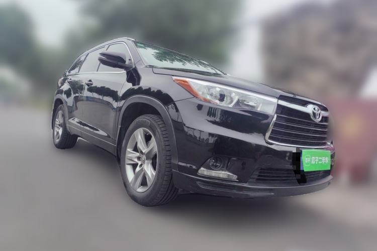 Used Toyota Highlander 2015 2.0T Four-Wheel Drive Luxury Edition 7-Seater Front Right 45 Deg
