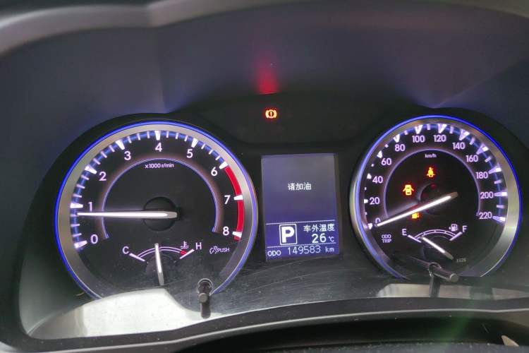 Used Toyota Highlander 2015 2.0T Four-Wheel Drive Luxury Navigation Version with 7 Seats Instrument Cluster