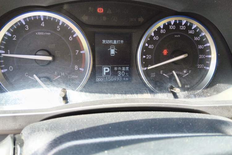 Used Toyota Highlander 2015 2.0T Two-Wheel Drive Elite Edition 5 Seats Odometer Close Up