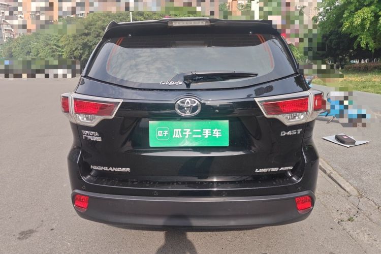Used Toyota Highlander 2015 2.0T Four-Wheel Drive Ultimate Edition 7-Seater Rear