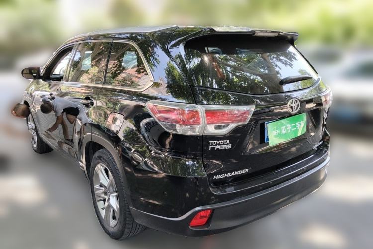 Used Toyota Highlander 2015 2.0T Four-Wheel Drive Luxury Edition 7-Seater Rear Left 45 Deg