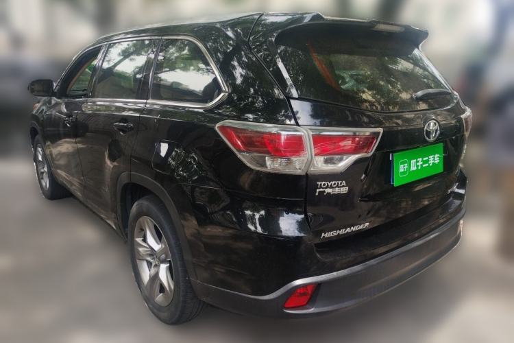 Used Toyota Highlander 2015 2.0T Four-Wheel Drive Luxury Edition 7-Seater Rear Left 45 Deg