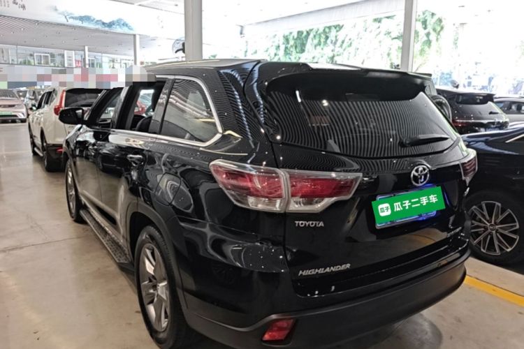 Used Toyota Highlander 2015 2.0T Four-Wheel Drive Luxury Edition 7-Seater Rear Left 45 Deg