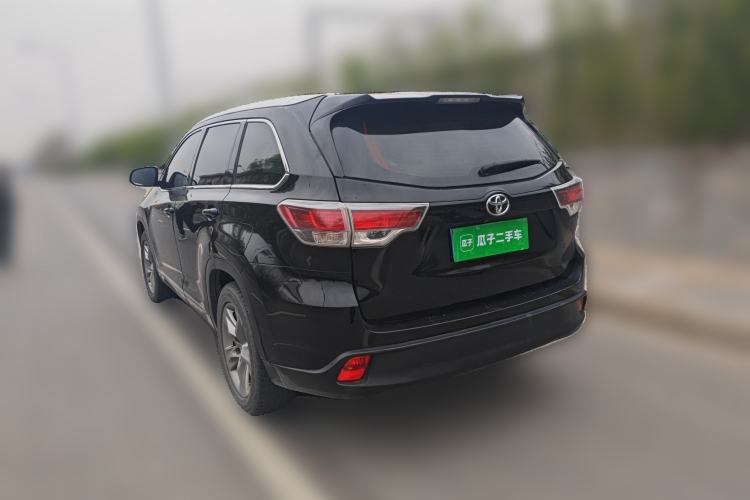 Used Toyota Highlander 2015 2.0T Four-Wheel Drive Luxury Edition 7-Seater Rear Left 45 Deg