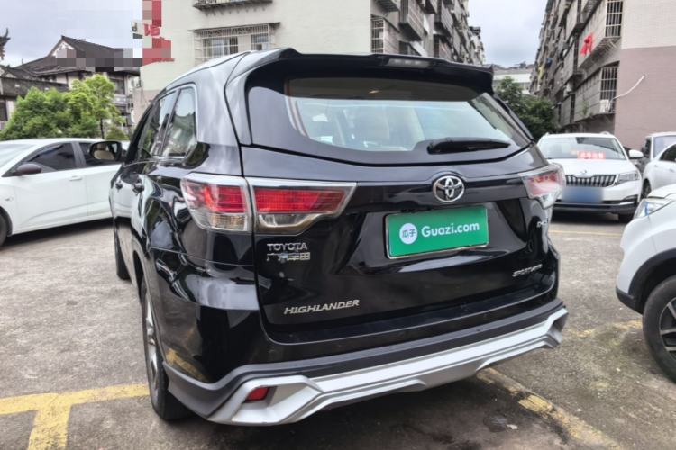 Used Toyota Highlander 2015 2.0T Four-Wheel Drive Luxury Edition 7-Seater Rear Left 45 Deg
