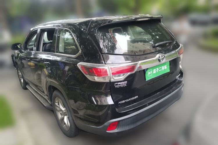 Used Toyota Highlander 2015 2.0T Four-Wheel Drive Luxury Edition 7-Seater Rear Left 45 Deg