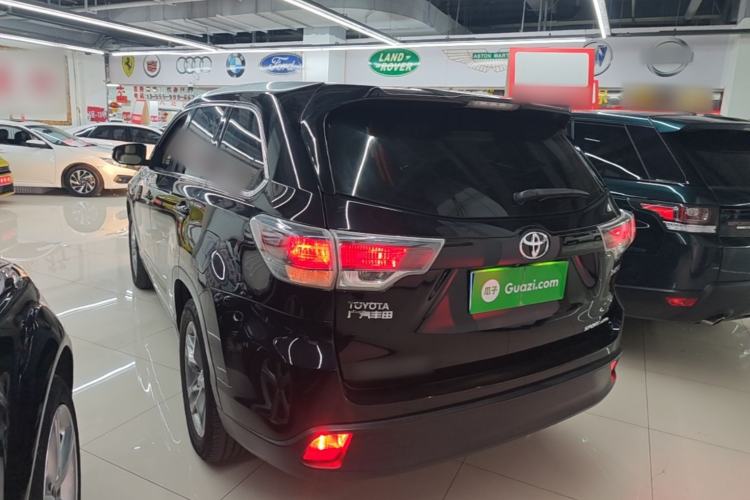 Used Toyota Highlander 2015 2.0T Four-Wheel Drive Luxury Edition 7-Seater Rear Left 45 Deg