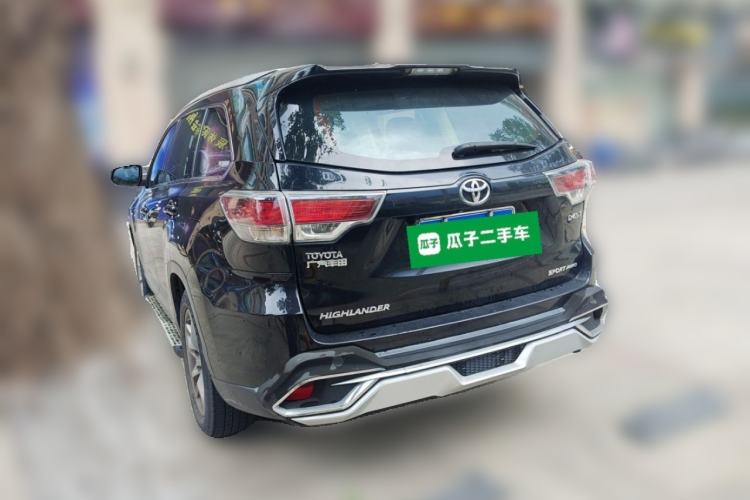 Used Toyota Highlander 2015 2.0T Four-Wheel Drive Luxury Edition 7-Seater Rear Left 45 Deg