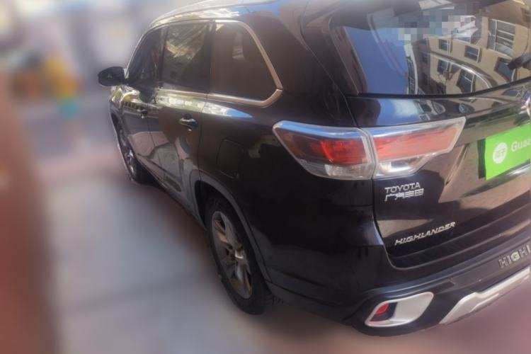 Used Toyota Highlander 2015 2.0T Four-Wheel Drive Luxury Edition 7-Seater Rear Left 45 Deg