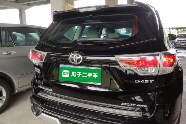 Used Toyota Highlander 2015 2.0T Four-Wheel Drive Luxury Edition 7-Seater Rear