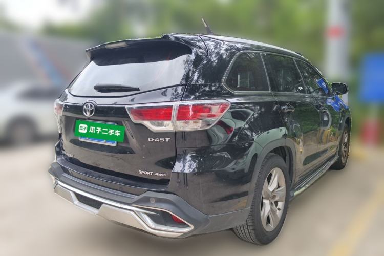 Used Toyota Highlander 2015 2.0T Four-Wheel Drive Luxury Edition 7-Seater Rear Right 45 Deg