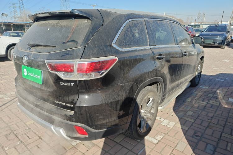 Used Toyota Highlander 2015 2.0T Four-Wheel Drive Ultimate Edition 7-Seater Rear Right 45 Deg