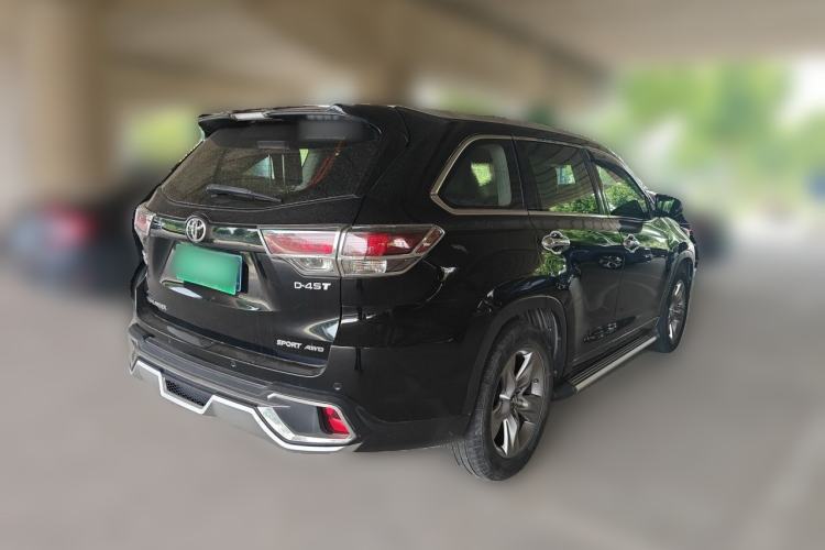 Used Toyota Highlander 2015 2.0T Four-Wheel Drive Luxury Edition 7-Seater Rear Right 45 Deg
