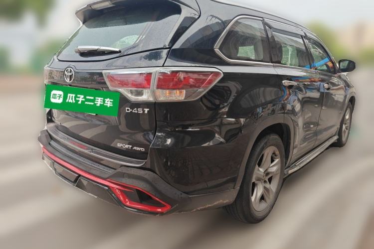 Used Toyota Highlander 2015 2.0T Four-Wheel Drive Luxury Edition 7-Seater Rear Right 45 Deg