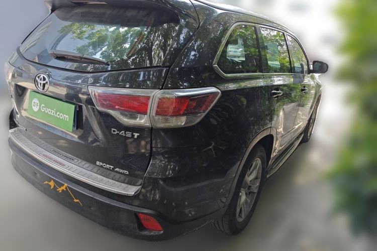 Used Toyota Highlander 2015 2.0T Four-Wheel Drive Luxury Edition 7-Seater Rear Right 45 Deg